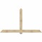 Ekena Millwork Eugene Rough Sawn Timber Gable Bracket, Douglas Fir, 96"W x 56"H x 6"D x 6"F, 14/12 Pitch GBW096X56X0606EUG00RDF - alternate 1